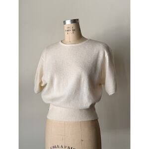 Vintage 1990s Liz Angora Sweater Shirt